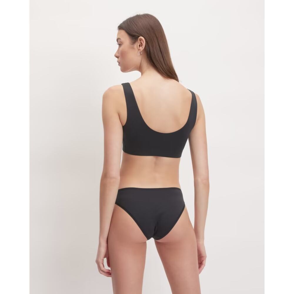 Everlane The Cotton Tank Bra Black Small Size - Picture 7 of 9